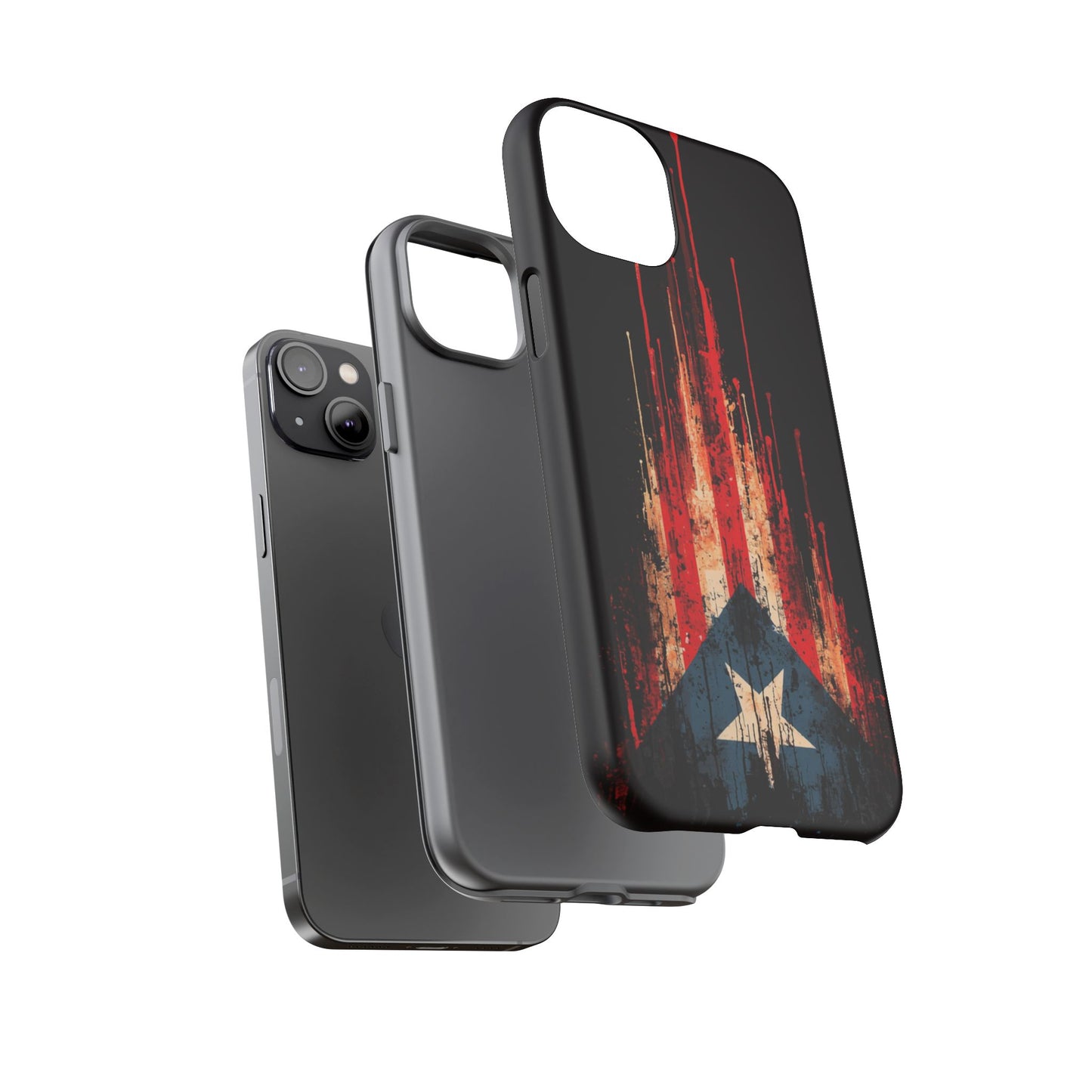 Puerto Rico Flag Phone Case | Distressed Puerto Rican Flag Tough Case | Boricua Pride Protective iPhone Samsung Cover