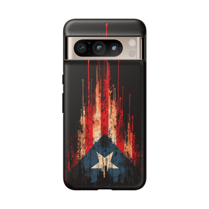 Puerto Rico Flag Phone Case | Distressed Puerto Rican Flag Tough Case | Boricua Pride Protective iPhone Samsung Cover