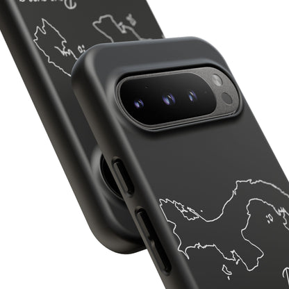 Panama Outline Phone Case – Minimal Country Map Tough Case (iPhone, Samsung, Pixel)