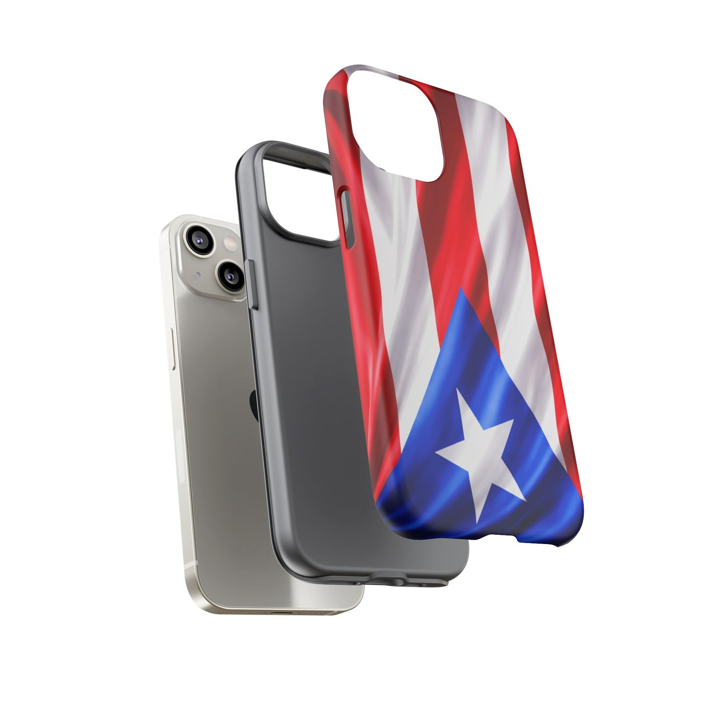 Puerto Rico Flag Phone Case | Boricua Pride Tough Case | Puerto Rican Flag Protective Cover for iPhone & Samsung