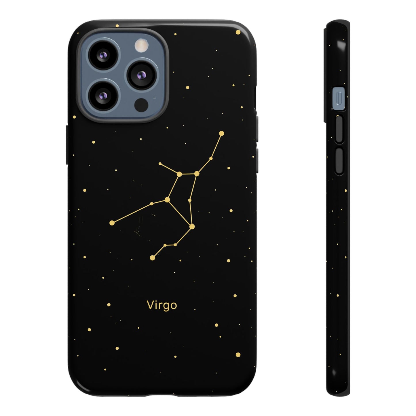 Virgo Zodiac Constellation Phone Case – Luxe Gold Celestial Cover