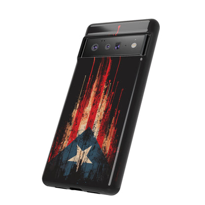 Puerto Rico Flag Phone Case | Distressed Puerto Rican Flag Tough Case | Boricua Pride Protective iPhone Samsung Cover
