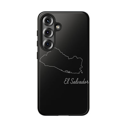 El Salvador Outline Phone Case – Minimal Country Map Tough Case (iPhone, Samsung, Pixel)