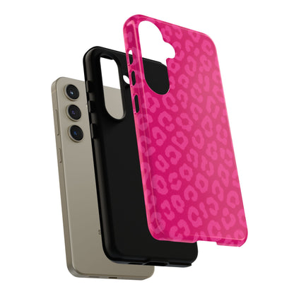 Hot Pink Leopard Phone Case – Bold Coquette Aesthetic Tough Case