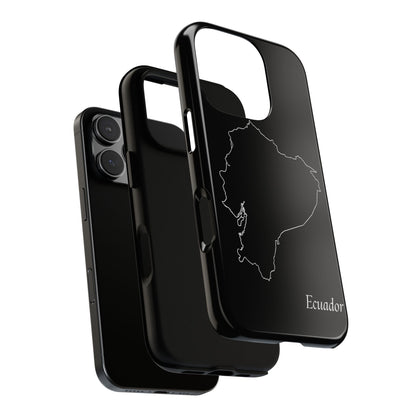 Ecuador Outline Phone Case – Minimal Country Map Tough Case (iPhone, Samsung, Pixel)