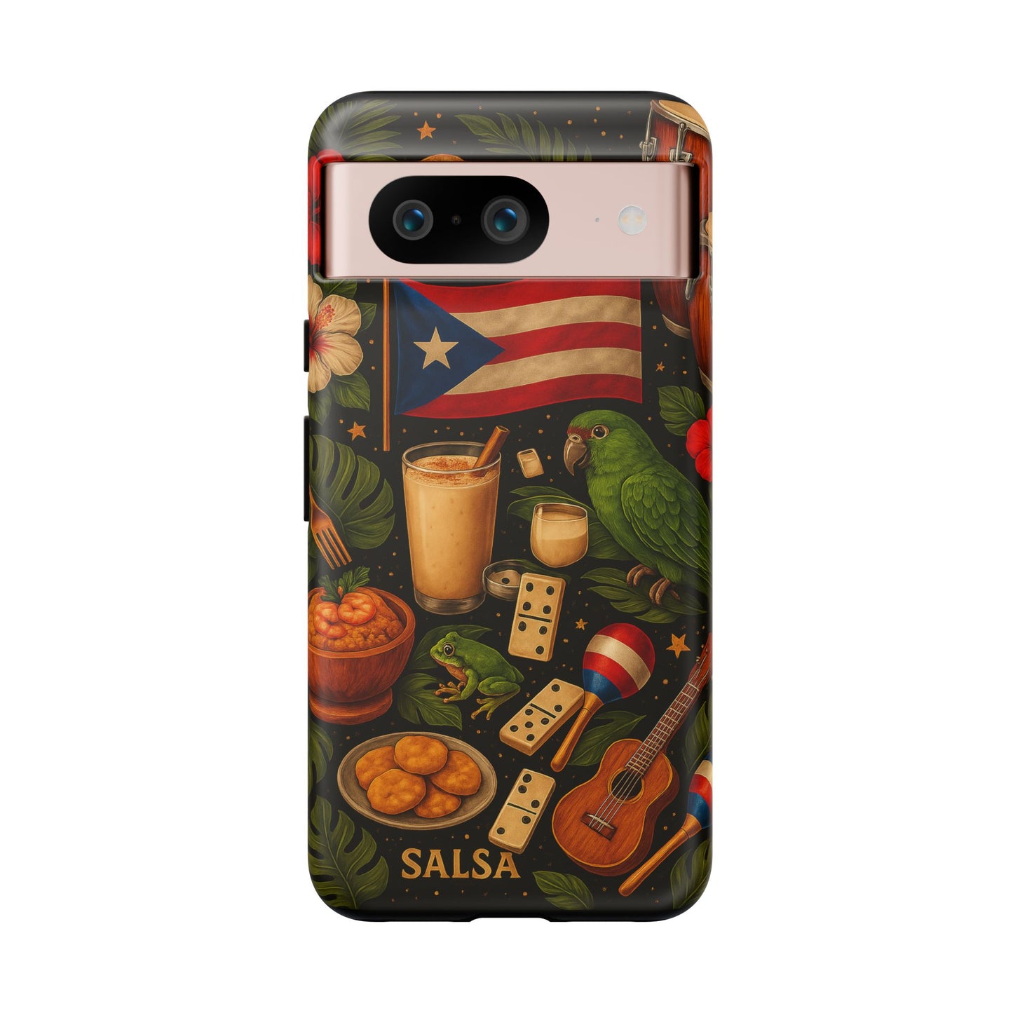 Puerto Rican Culture Phone Case | Boricua Icons Caribbean Aesthetic Tough Protective Case