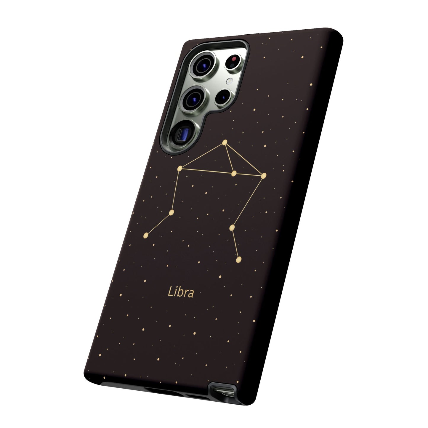 Libra Zodiac Constellation Phone Case – Luxe Gold Celestial Cover