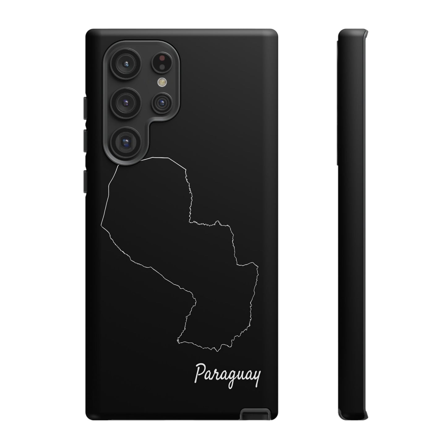 Paraguay Outline Phone Case – Minimal Country Map Tough Case (iPhone, Samsung, Pixel)