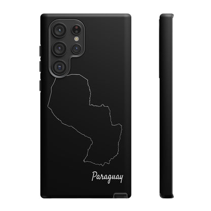 Paraguay Outline Phone Case – Minimal Country Map Tough Case (iPhone, Samsung, Pixel)
