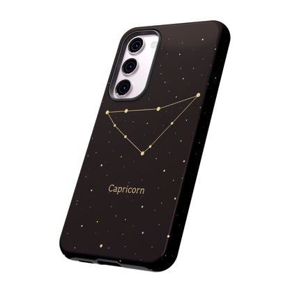 Capricorn Zodiac Constellation Phone Case – Luxe Gold Celestial Cover