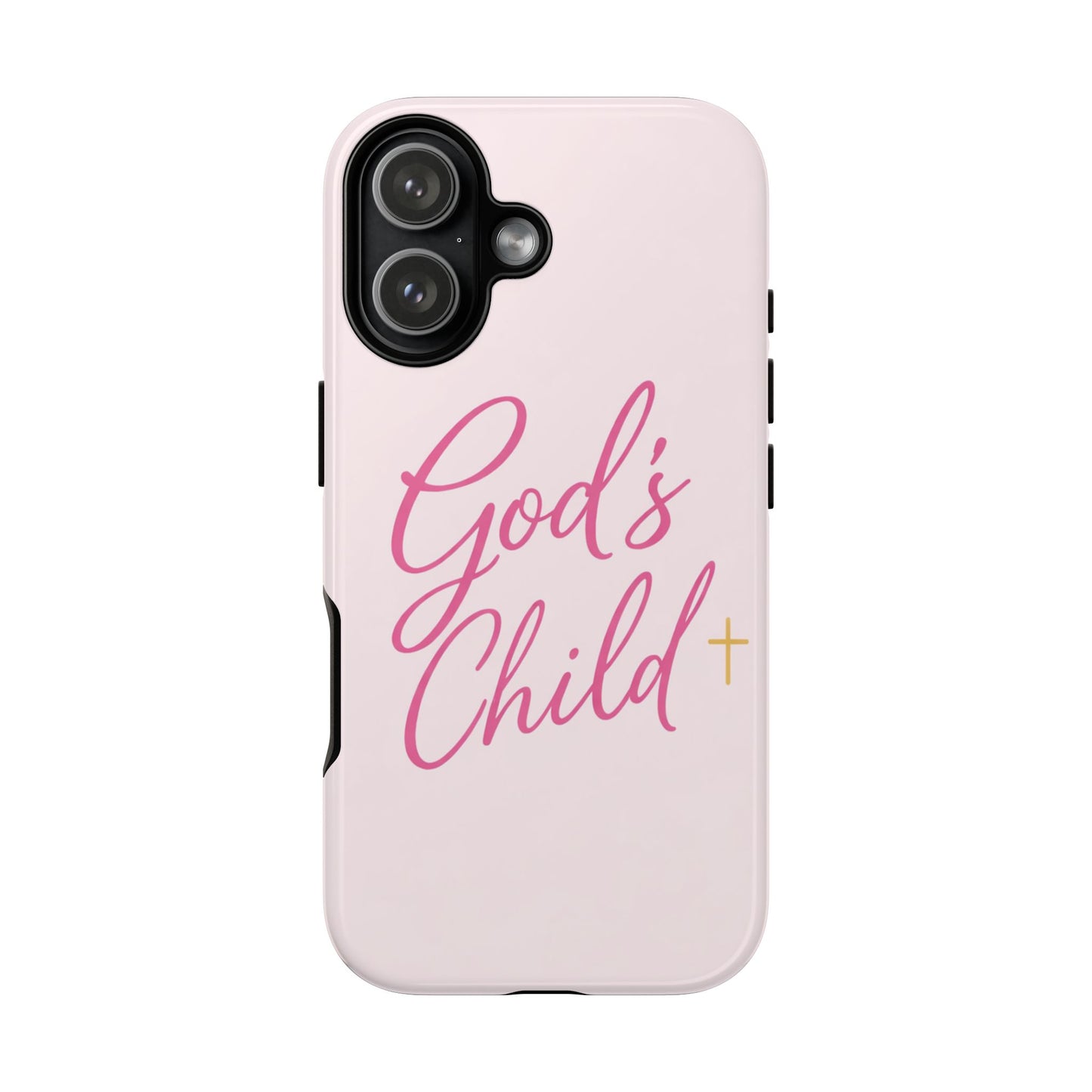 Gods Child Phone Case Christian Pink Aesthetic Tough iPhone Case