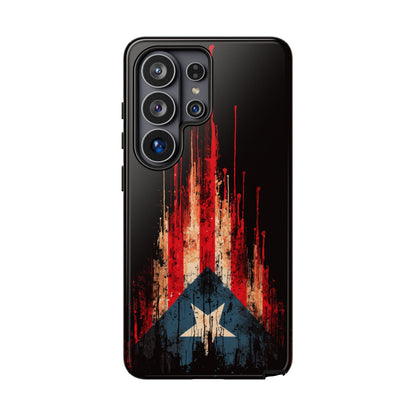 Puerto Rico Flag Phone Case | Distressed Puerto Rican Flag Tough Case | Boricua Pride Protective iPhone Samsung Cover