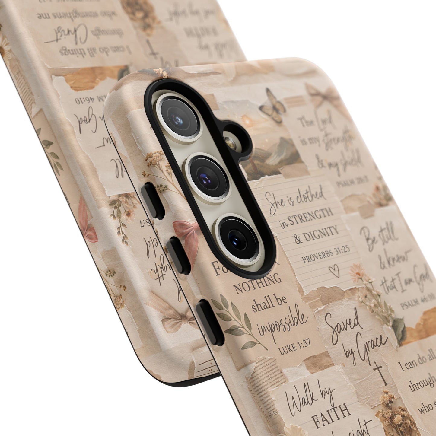 Christian Bible Verse Phone Case | Faith Scripture Aesthetic Floral Christian Case