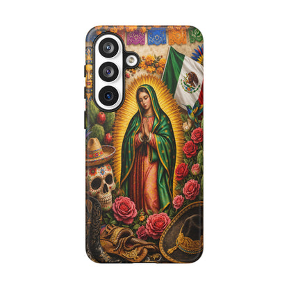 Virgen de Guadalupe Phone Case Mexican Floral iPhone Samsung Pixel Case