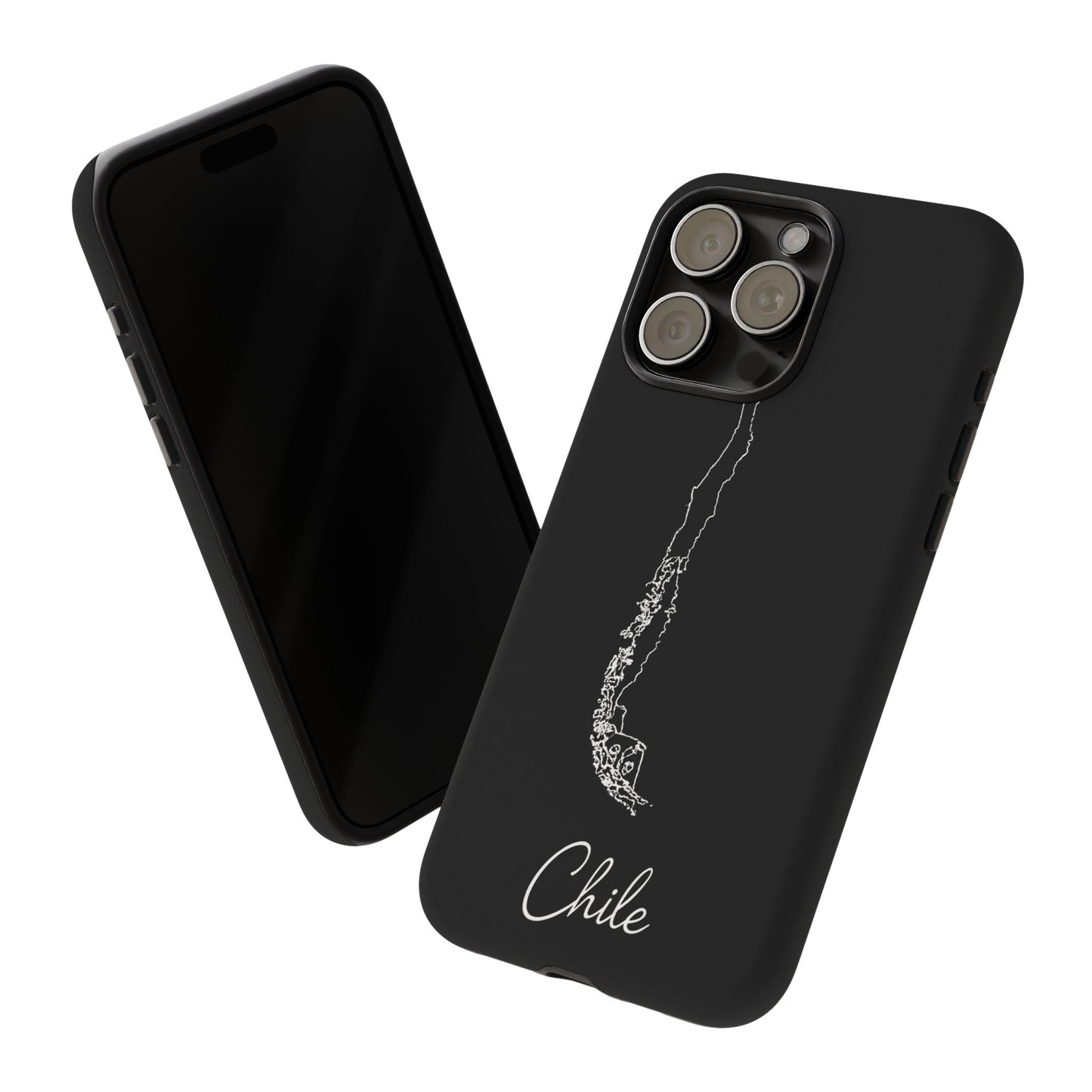 Chile Outline Phone Case – Minimal Country Map Tough Case (iPhone, Samsung, Pixel)