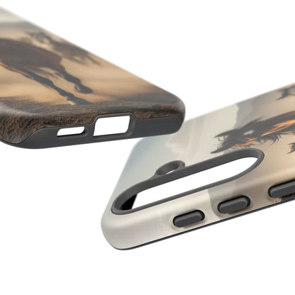Running Horses Phone Case | Wild Mustang Herd Tough Protective Cover