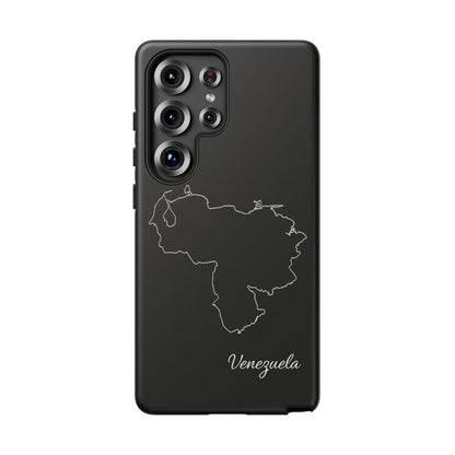 Venezuela Outline Phone Case – Minimal Country Map Tough Case (iPhone, Samsung, Pixel)