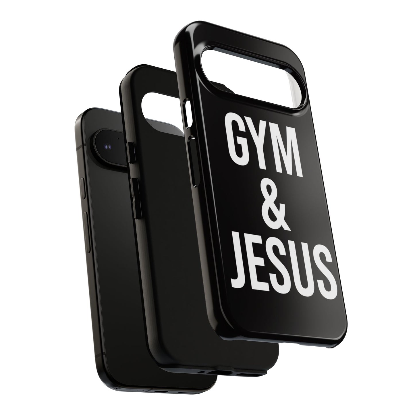 Gym & Jesus Phone Case Christian Faith Workout Gym Motivation Case