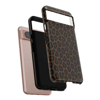 Brown Leopard Print Phone Case | Classic Animal Print Aesthetic Tough Protective Case