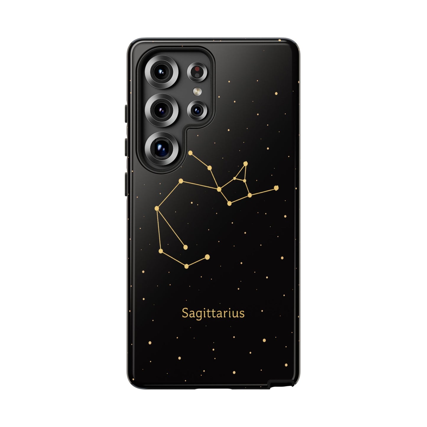 Sagittarius Zodiac Constellation Phone Case – Luxe Gold Celestial Cover