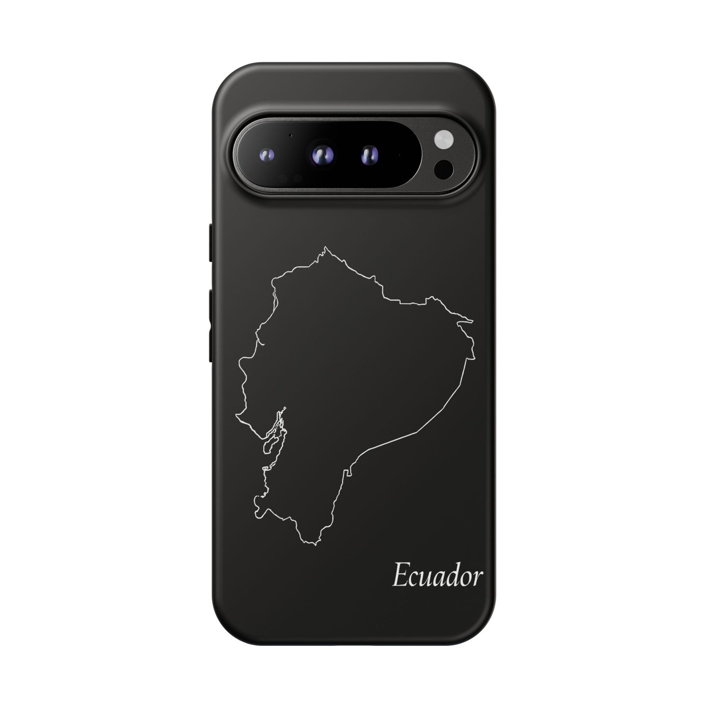 Ecuador Outline Phone Case – Minimal Country Map Tough Case (iPhone, Samsung, Pixel)