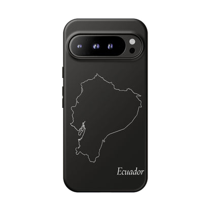 Ecuador Outline Phone Case – Minimal Country Map Tough Case (iPhone, Samsung, Pixel)