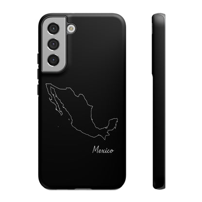 Mexico Outline Phone Case – Minimal Country Map Tough Case (iPhone, Samsung, Pixel)