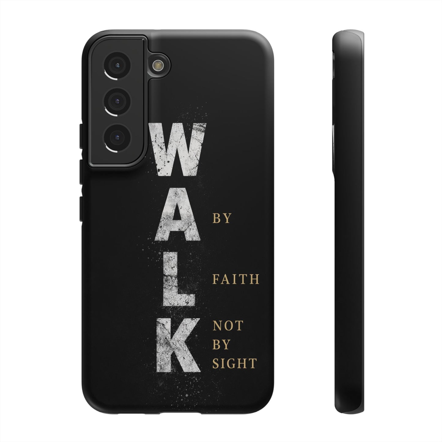 Walk by Faith Not by Sight Christian Phone Case Bible Verse Faith Cover