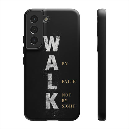 Walk by Faith Not by Sight Christian Phone Case Bible Verse Faith Cover
