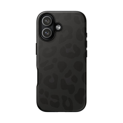 Black Leopard Phone Case | Matte & Glossy Tough Protective iPhone Case