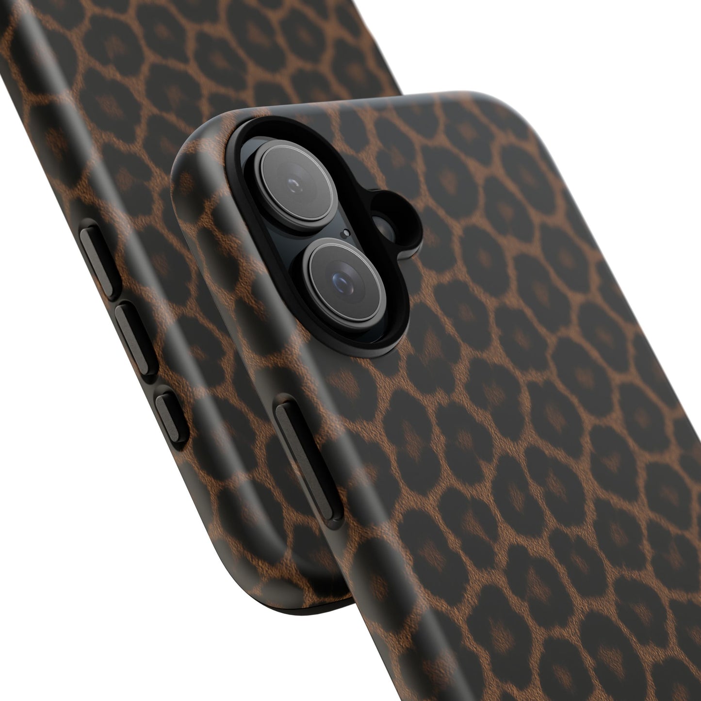 Brown Leopard Print Phone Case | Classic Animal Print Aesthetic Tough Protective Case