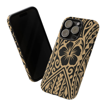 Polynesian Tribal Hawaiin Hibiscus Phone Case for iPhone Samsung Galaxy