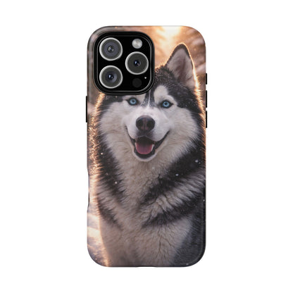 Siberian Husky Tough Phone Case | Blue Eyes Dog Cover Protective iPhone Case