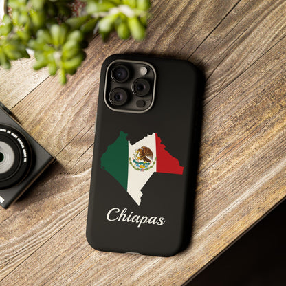 Chiapas Mexico Flag Map Phone Case | Mexican American Pride Tough Case for iPhone & Samsung