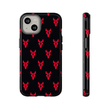 Mazatlán Bull Phone Case – Black Red Streetwear Tough Shockproof Cover