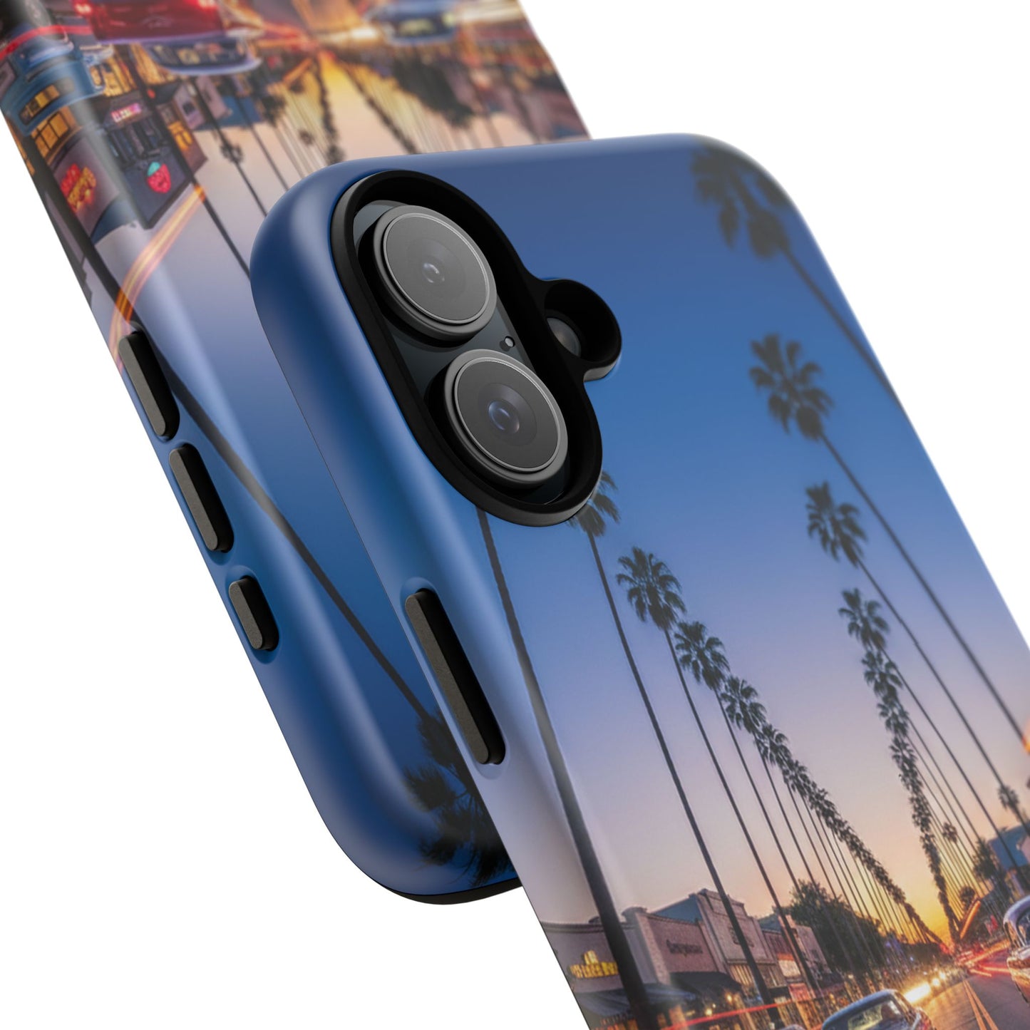 LA Sunset Boulevard Phone Case | Palm Tree Sunset Aesthetic | City Night Tough Case