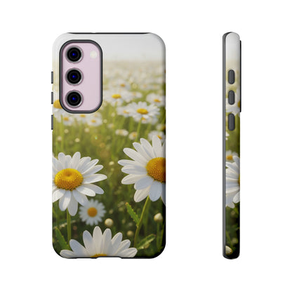 Daisy Phone Case – Floral Spring Field Tough Protective Case (iPhone, Samsung, Pixel)