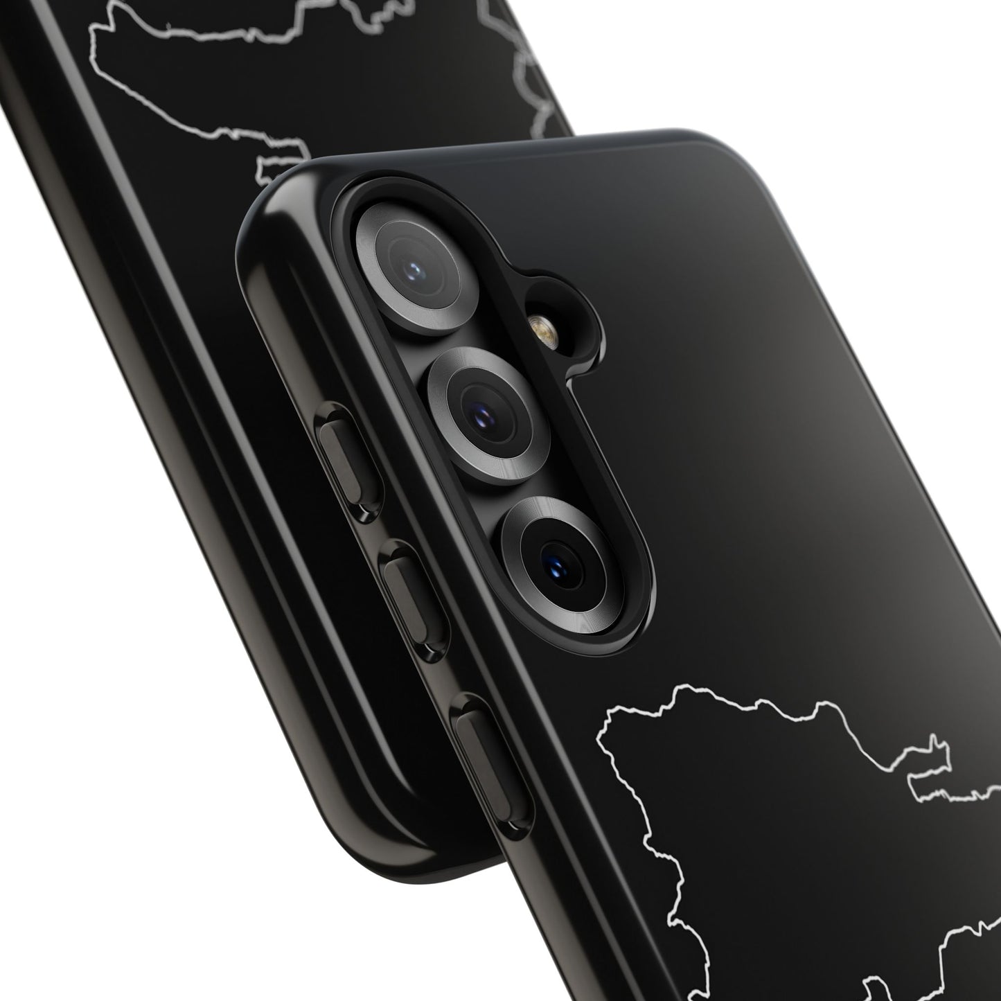 Dominican Republic Outline Phone Case – Minimal Country Map Tough Case (iPhone, Samsung, Pixel)
