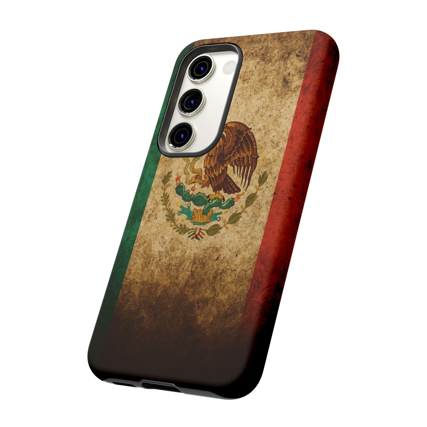 Vintage Mexico Flag Phone Case – Mexican Pride Grunge Flag Aesthetic Tough Case