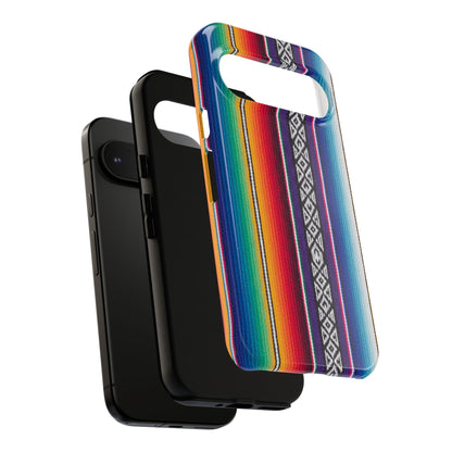 Serape Stripe Phone Case – Colorful Mexican Blanket Pattern Tough Case