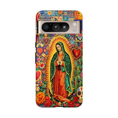 Virgin Mary Guadalupe Phone Case Mexican Folk Art Tough Cover iPhone Samsung