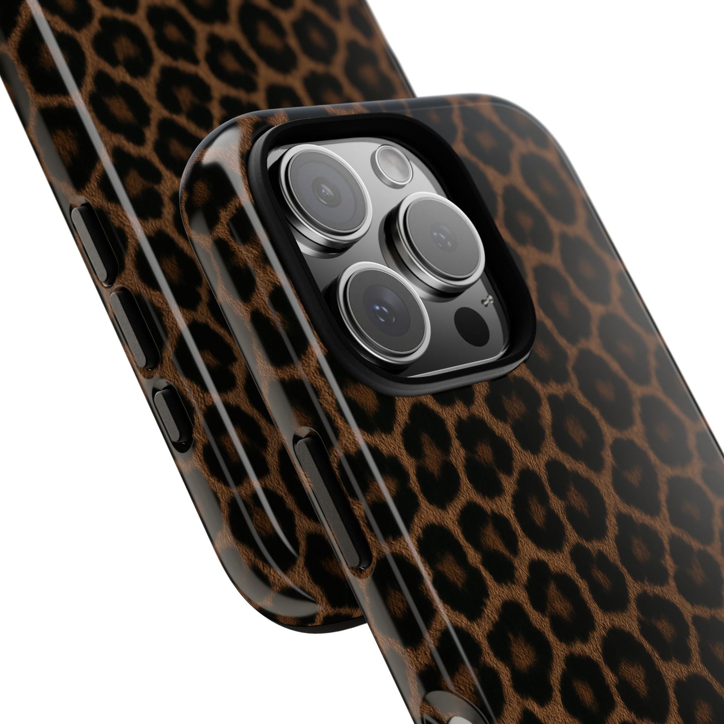 Brown Leopard Print Phone Case | Classic Animal Print Aesthetic Tough Protective Case