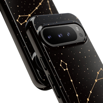 Pisces Zodiac Constellation Phone Case – Luxe Gold Celestial Cover