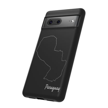 Paraguay Outline Phone Case – Minimal Country Map Tough Case (iPhone, Samsung, Pixel)