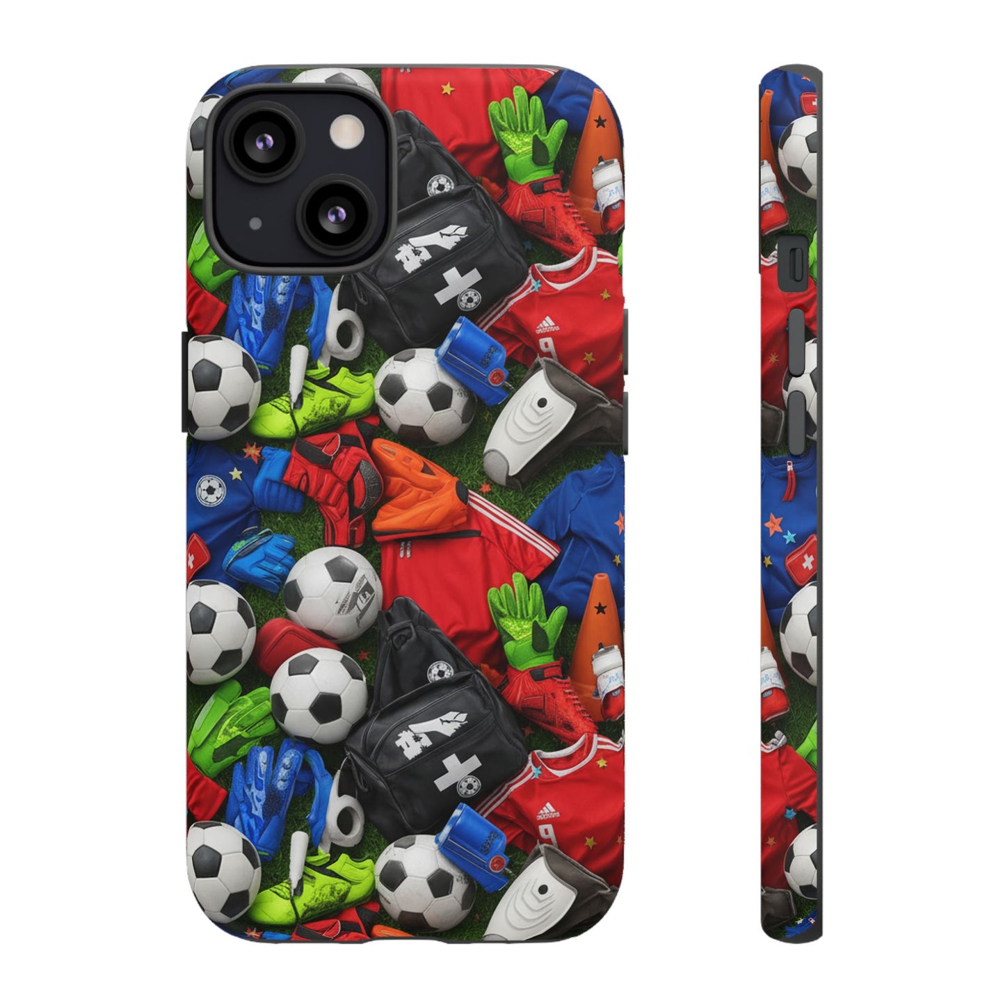 Soccer Ball Pattern Phone Case – Sports Fan Tough Protective Game Day Case
