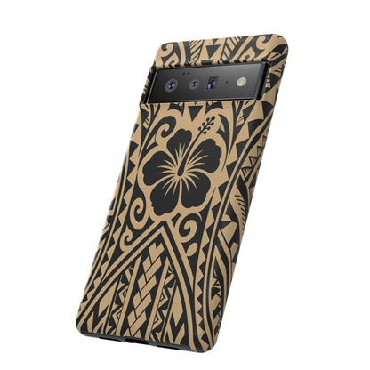 Polynesian Tribal Hawaiin Hibiscus Phone Case for iPhone Samsung Galaxy