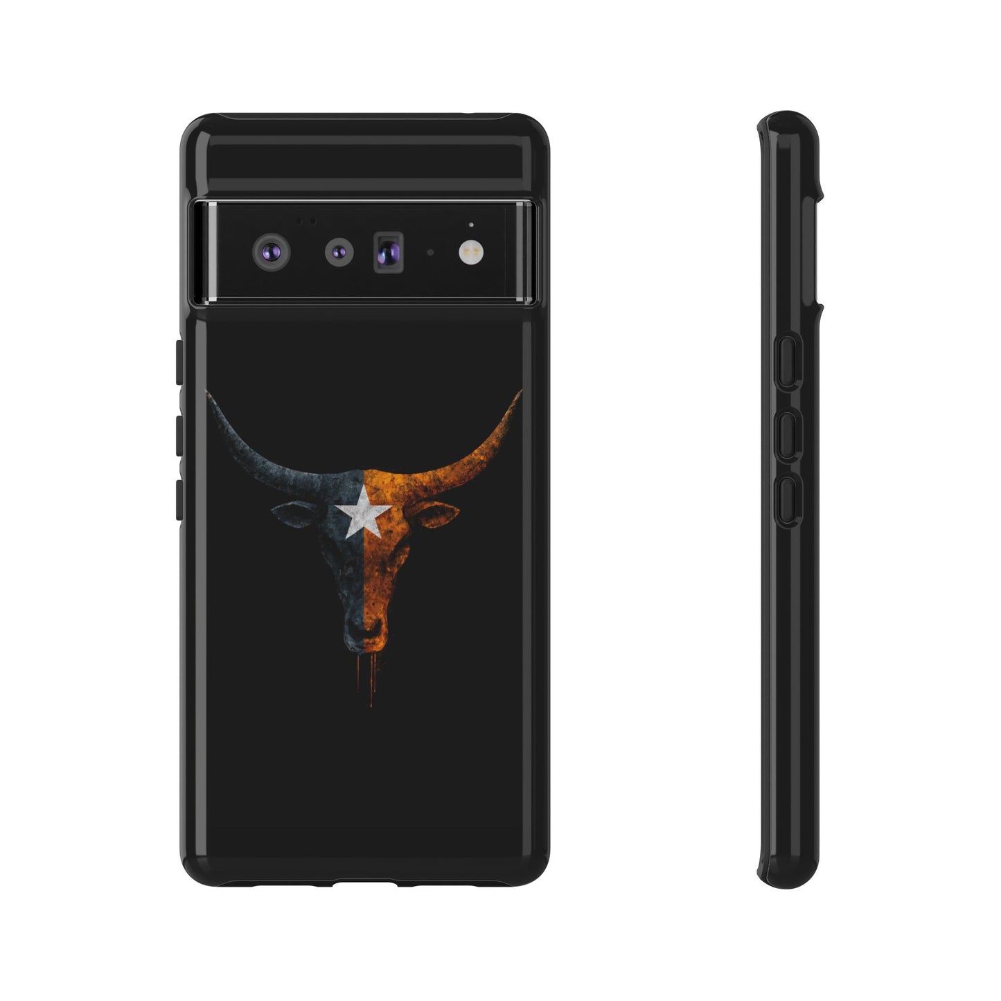 Texas Longhorn Skull Phone Case Western Cowboy Bull iPhone Samsung Cover