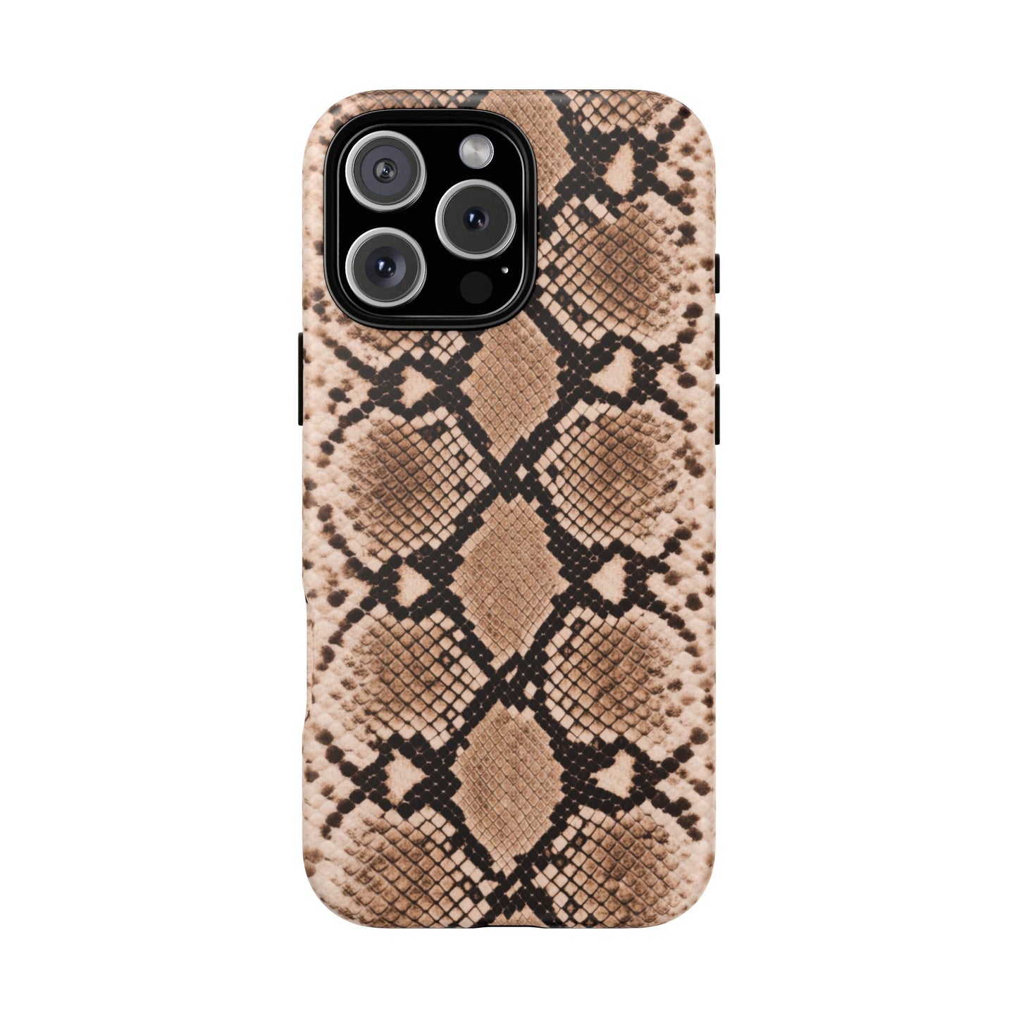 Snake Print Phone Case – Brown Python Pattern Slim Protective Cover for Iphone, Samsung Galaxy and Pixel