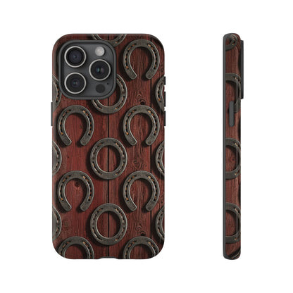 Rustic Horseshoe Western Phone Case – Cowboy Country Ranch Tough Case