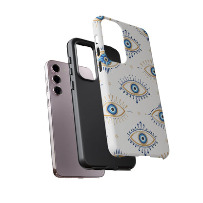 Blue Evil Eye Phone Case – Protective Slim Shockproof Cover for Iphone, Samsung Galaxy and Pixel